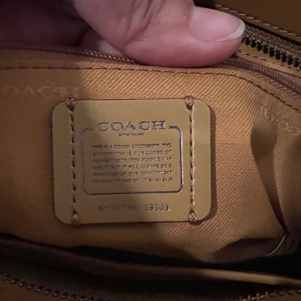 Tan Coach Purse